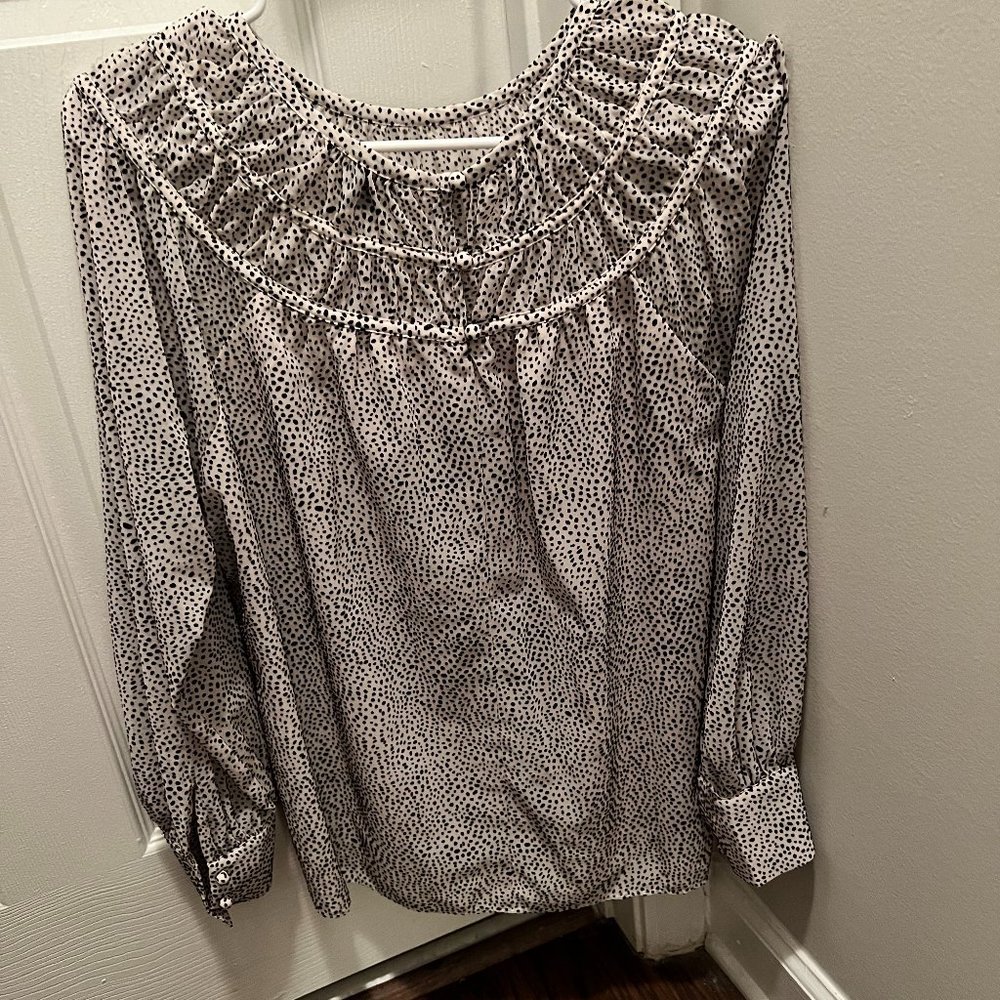 Polka Dot Ann Taylor Blouse